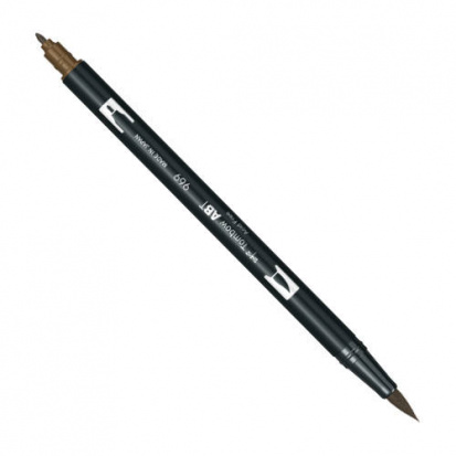 Маркер-кисть "Abt Dual Brush Pen" 969 шоколадный